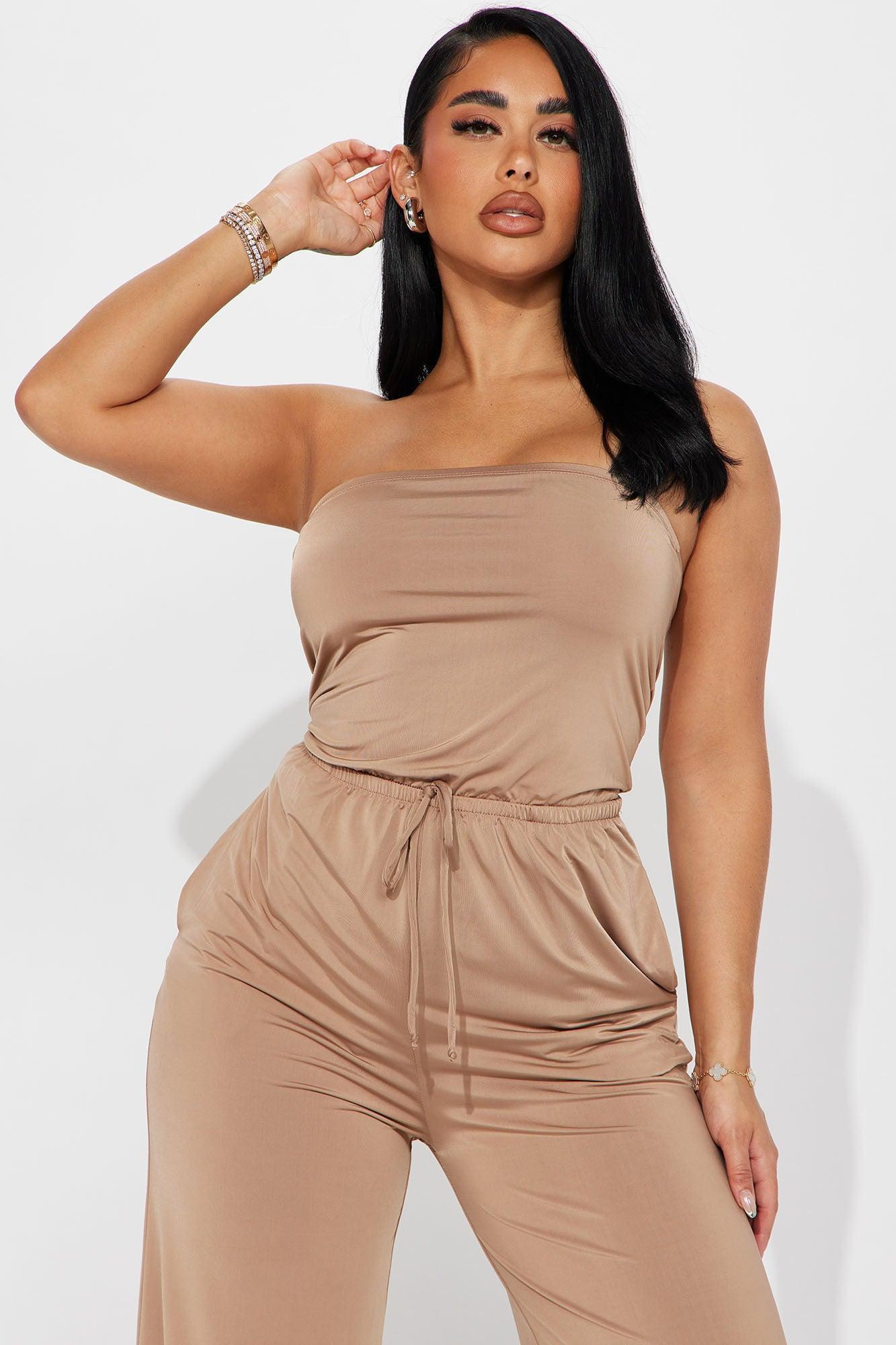 Vicki Jumpsuit - Taupe Product Image