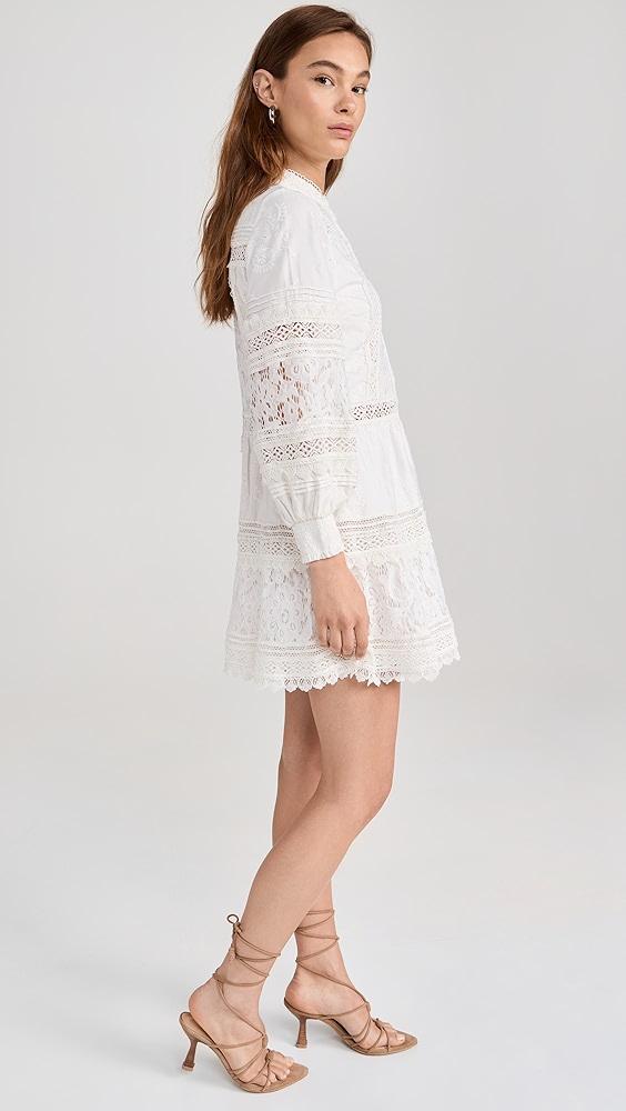 alice + olivia Cailin Tunic Tiered Midi Dress | Shopbop Product Image