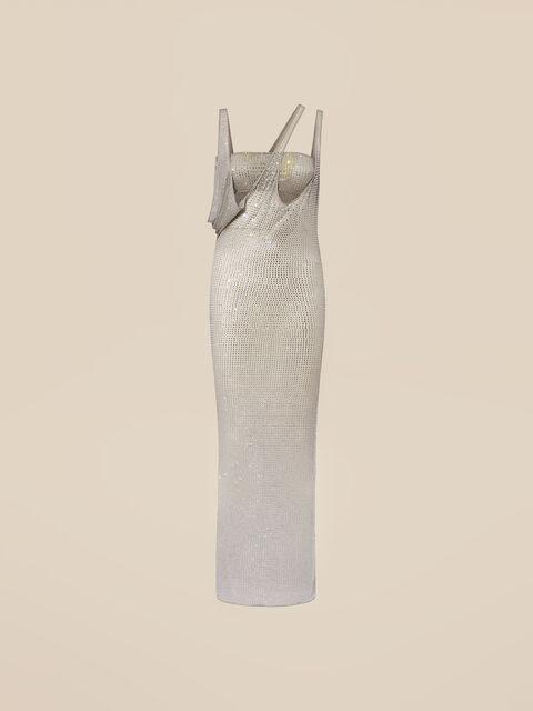 Pearl grey midi dress Product Image