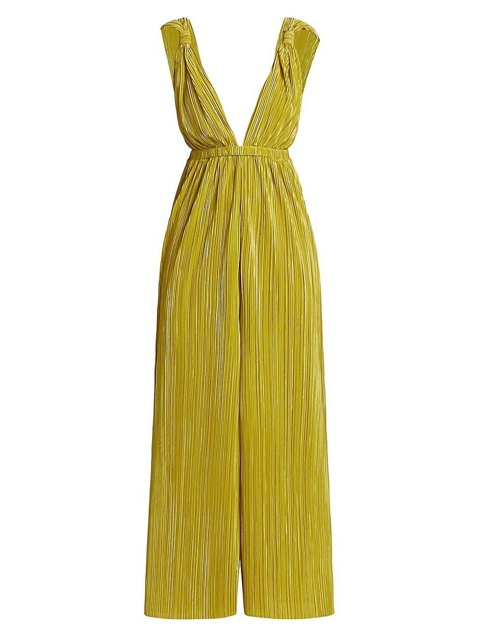 Womens Indira Pleated Wide-Leg Jumpsuit Product Image