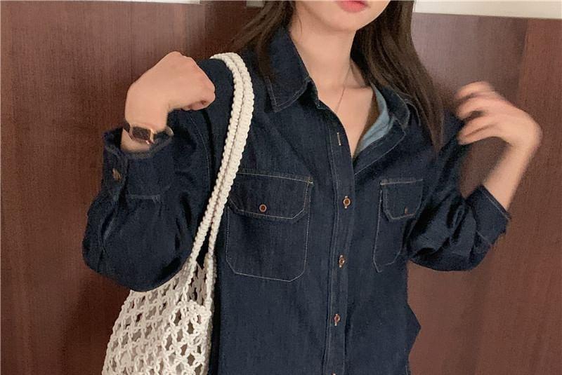 Long-Sleeve Denim Shirt product image