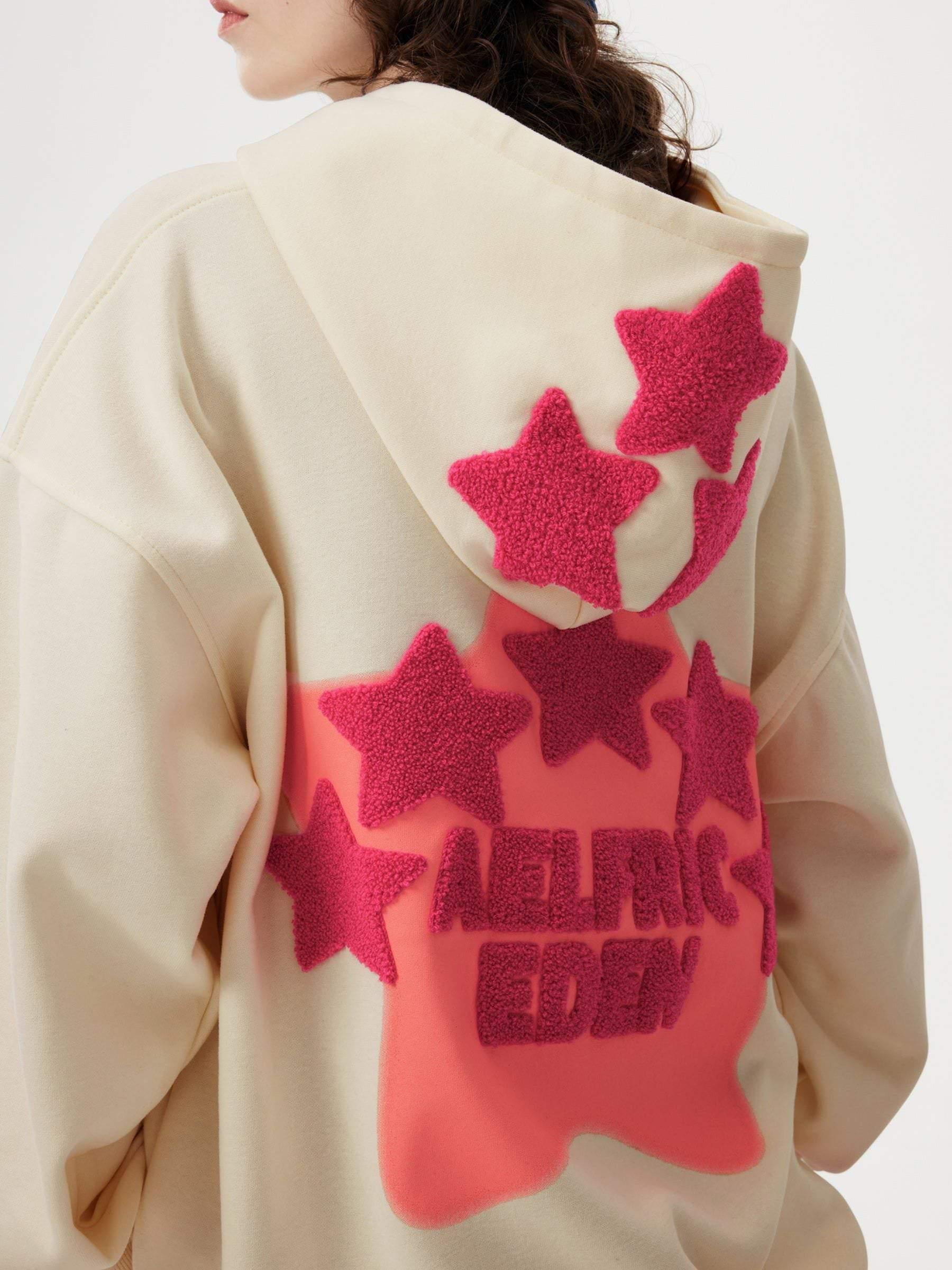 Aelfric Eden Vintage Embroidery Star Hoodie Product Image