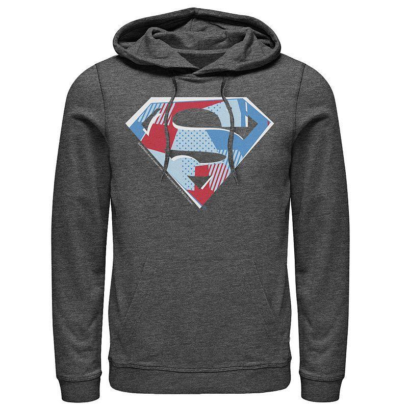 Mens DC Comics Superman Cutout Chest Logo Hoodie Product Image