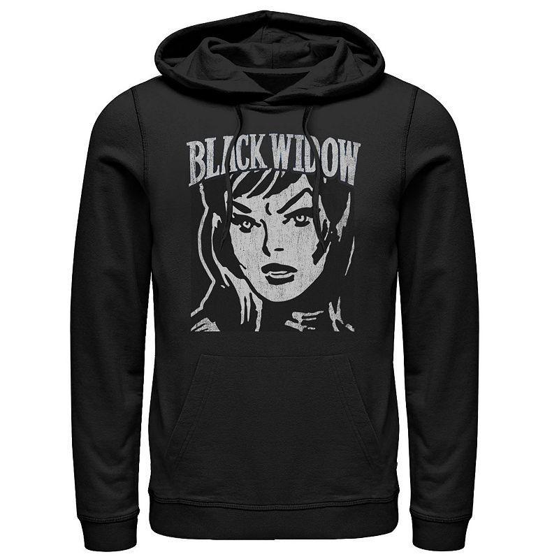 Mens Marvel Widow Retro Vintage Portrait Hoodie Product Image