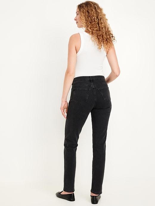 High-Waisted Vintage Slim Jeans Product Image