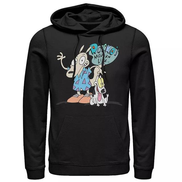 Mens Nickelodeon Rockos Modern Life Show Intro Hoodie Product Image