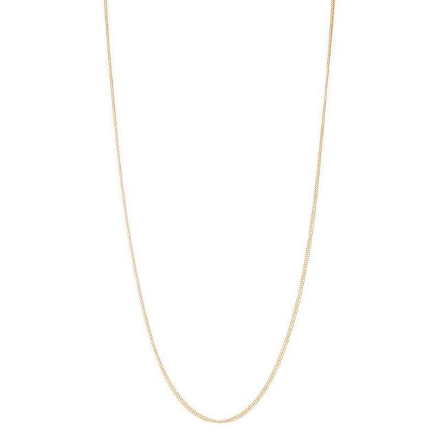 Jordan Blue 14k Gold Filled 2.2 mm Double Curb Chain Necklace, Womens Product Image