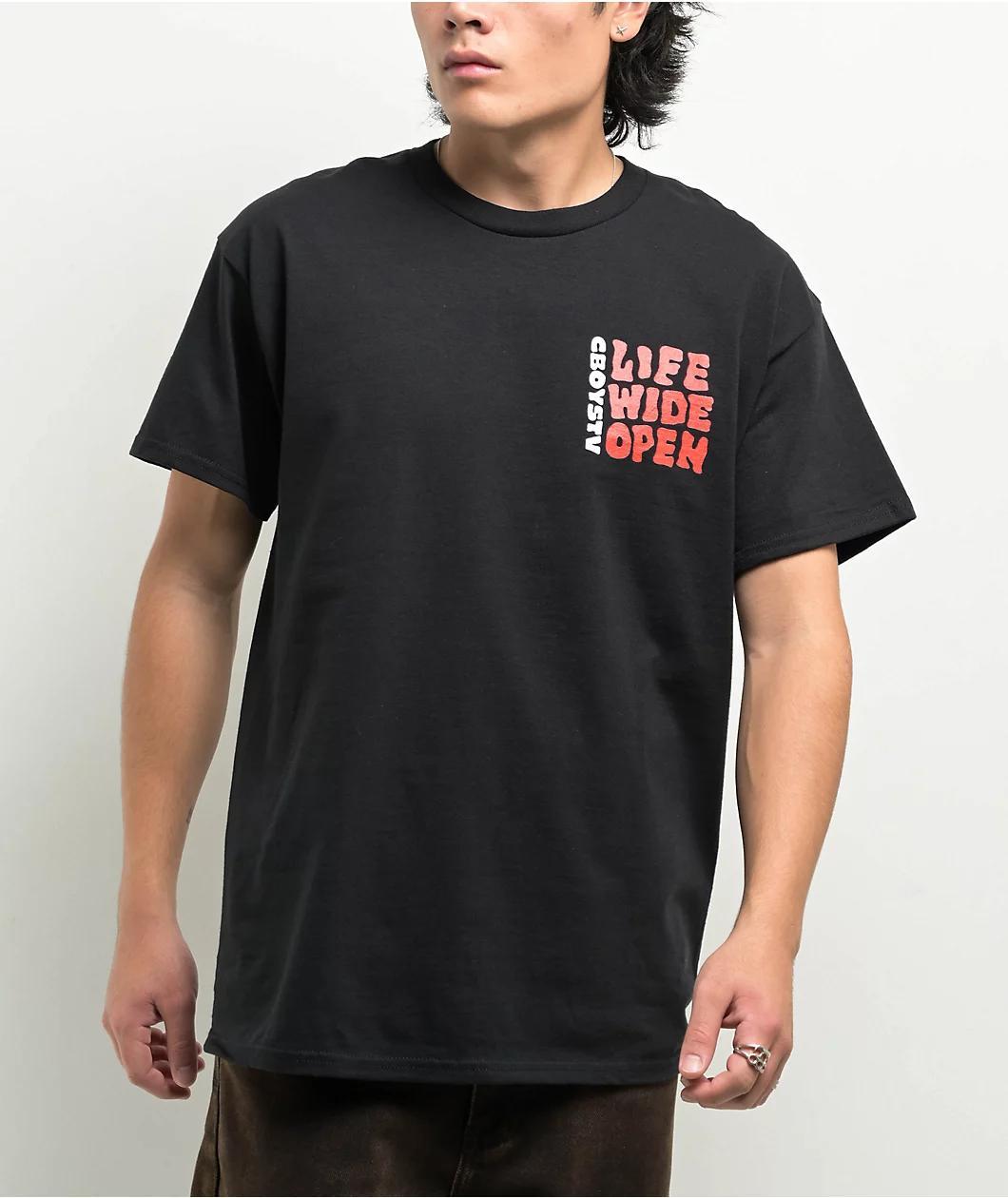 CboysTV Ice Rail Black T-Shirt Product Image