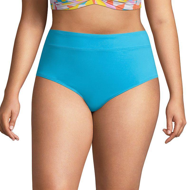 Womens Lands End UPF 50 Swim Briefs Black Product Image