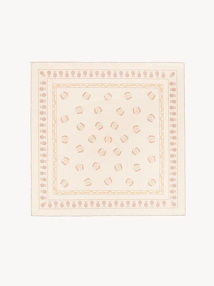 The Chloé Bananas square scarf in silk Product Image