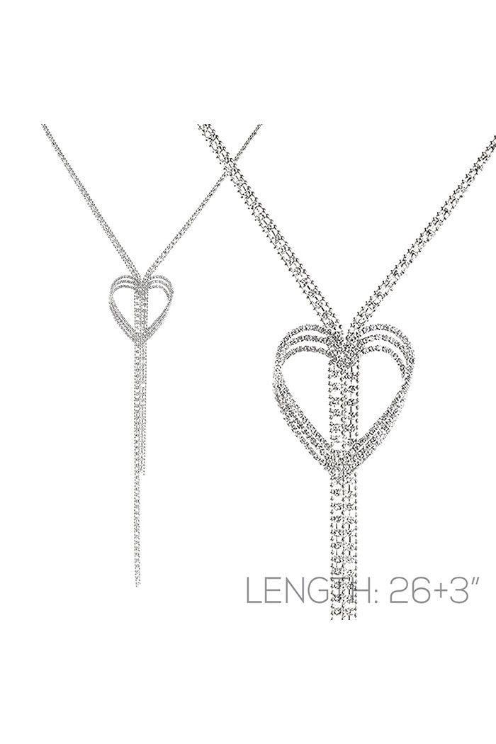 Triple Line Heart Necklace Product Image