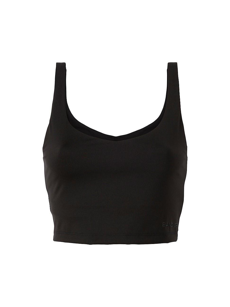 Womens Tempo V-Neck Crop Bra Product Image