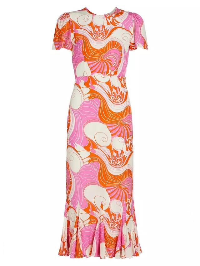 Lulani Printed Midi-Dress Product Image