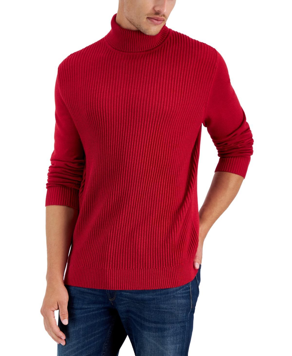 Club Room Mens Textured Cotton Turtleneck Sweater, Created for Macys Product Image