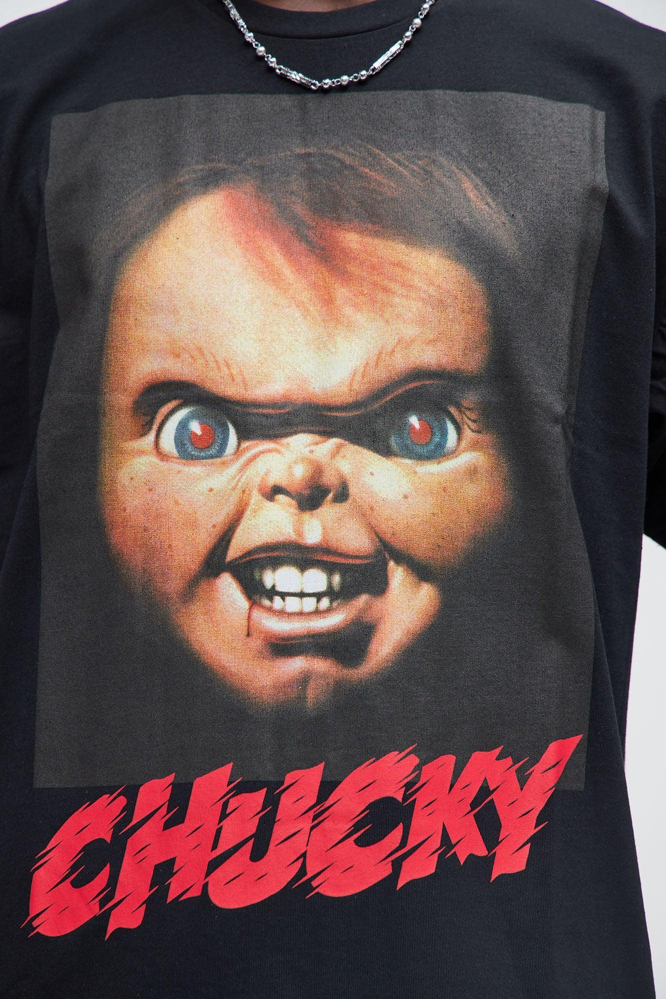 Chucky We're Friends 'Til The End Short Sleeve Tee - Black Product Image