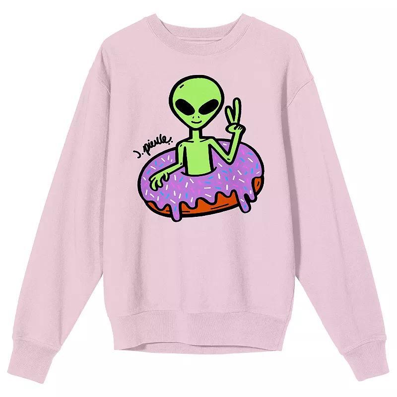 Mens J. Pierce Collection Alien Long Sleeve Graphic Pullover Product Image