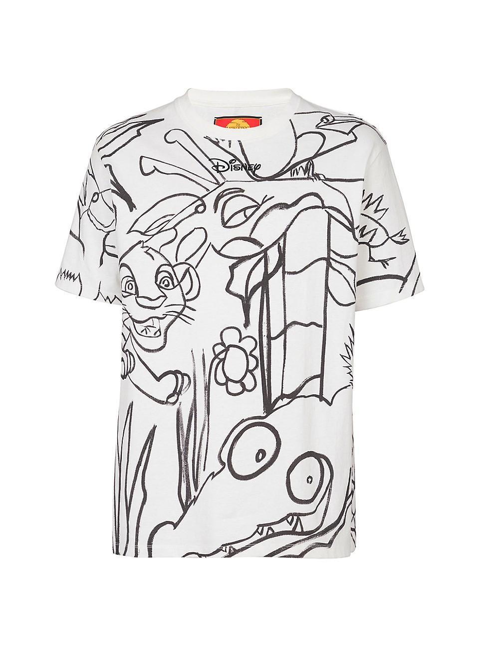 Mens Disney x Balmain: The Lion King Sketched T-Shirt Product Image