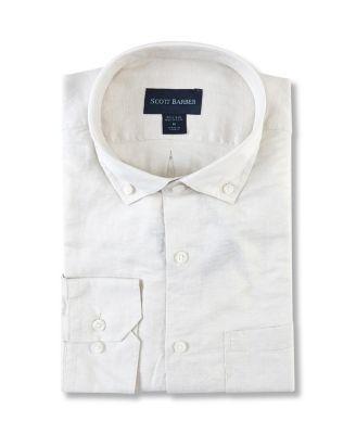 Scott Barber Mens Linen/Tencel Twill Solid Product Image