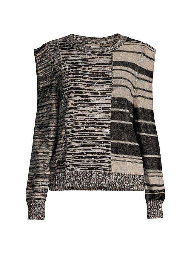 Womens Mixed Musings Cotton-Blend Sweater Product Image