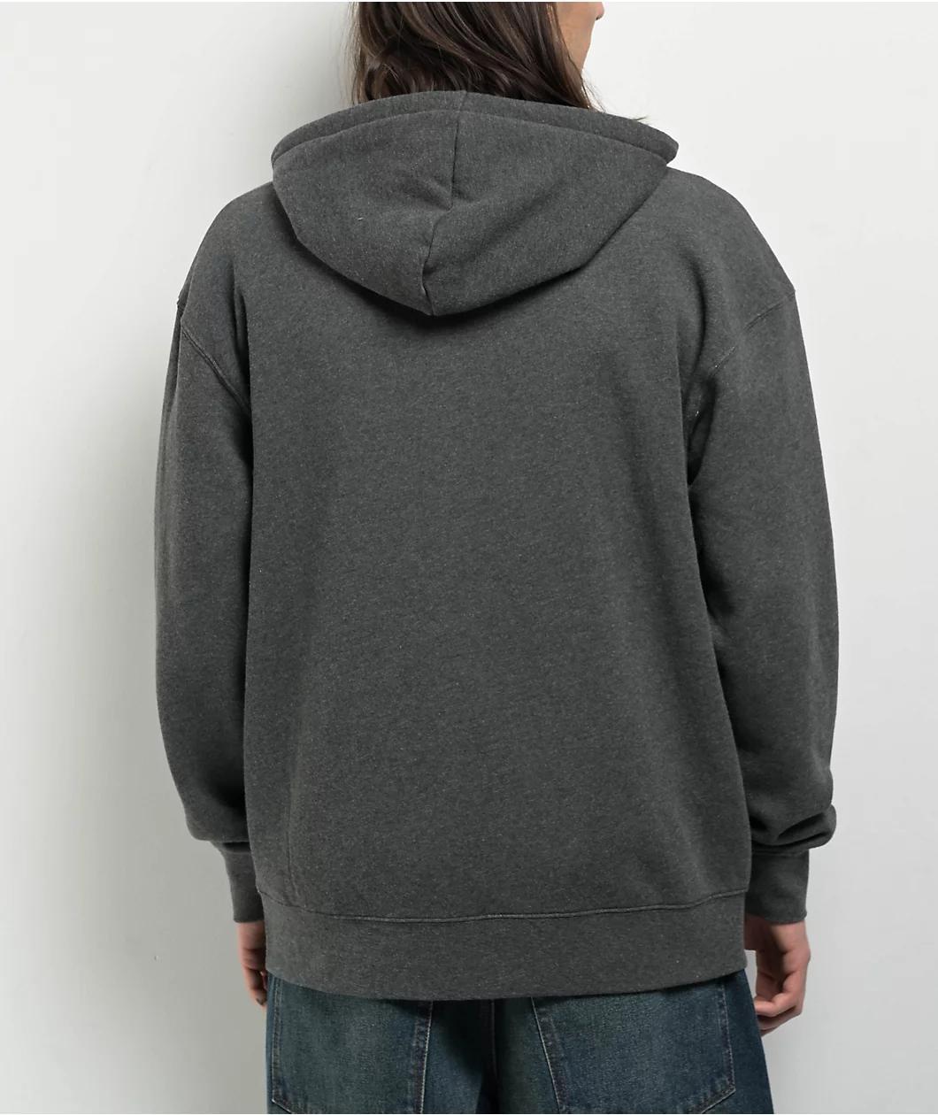 Famous Stars & Straps BOH Grey Zip Hoodie Product Image