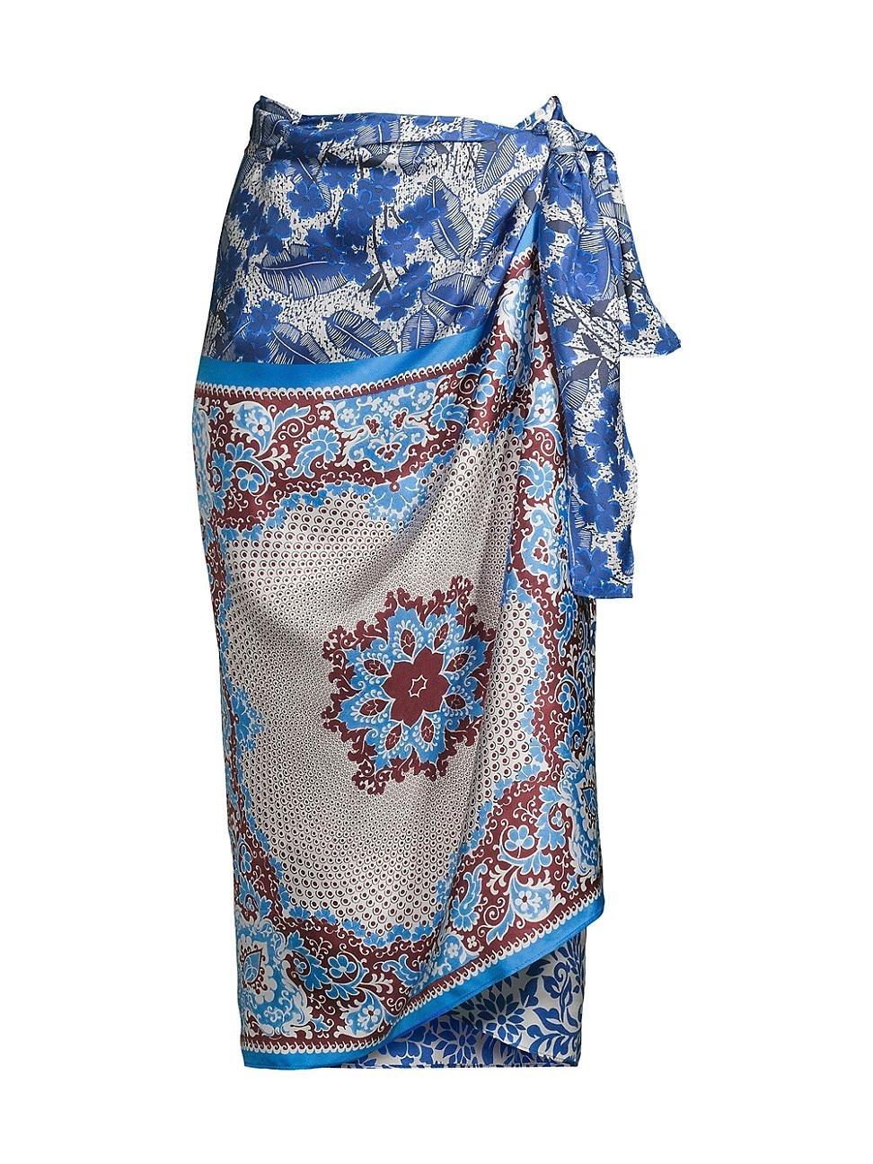 Womens Nuevo Silk Wrap Skirt Product Image