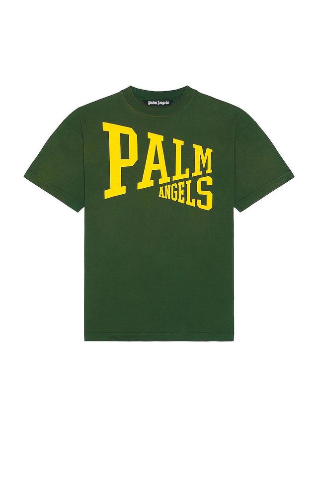 Palm Angels College Tee Green. (also in L). Product Image