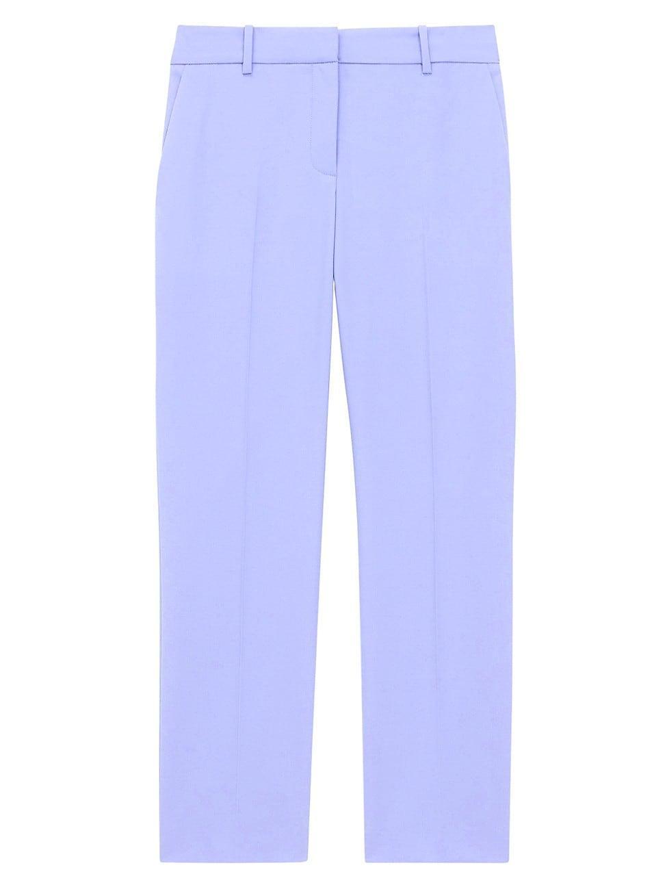 Theory Treeca Wool Blend Crop Pants Product Image