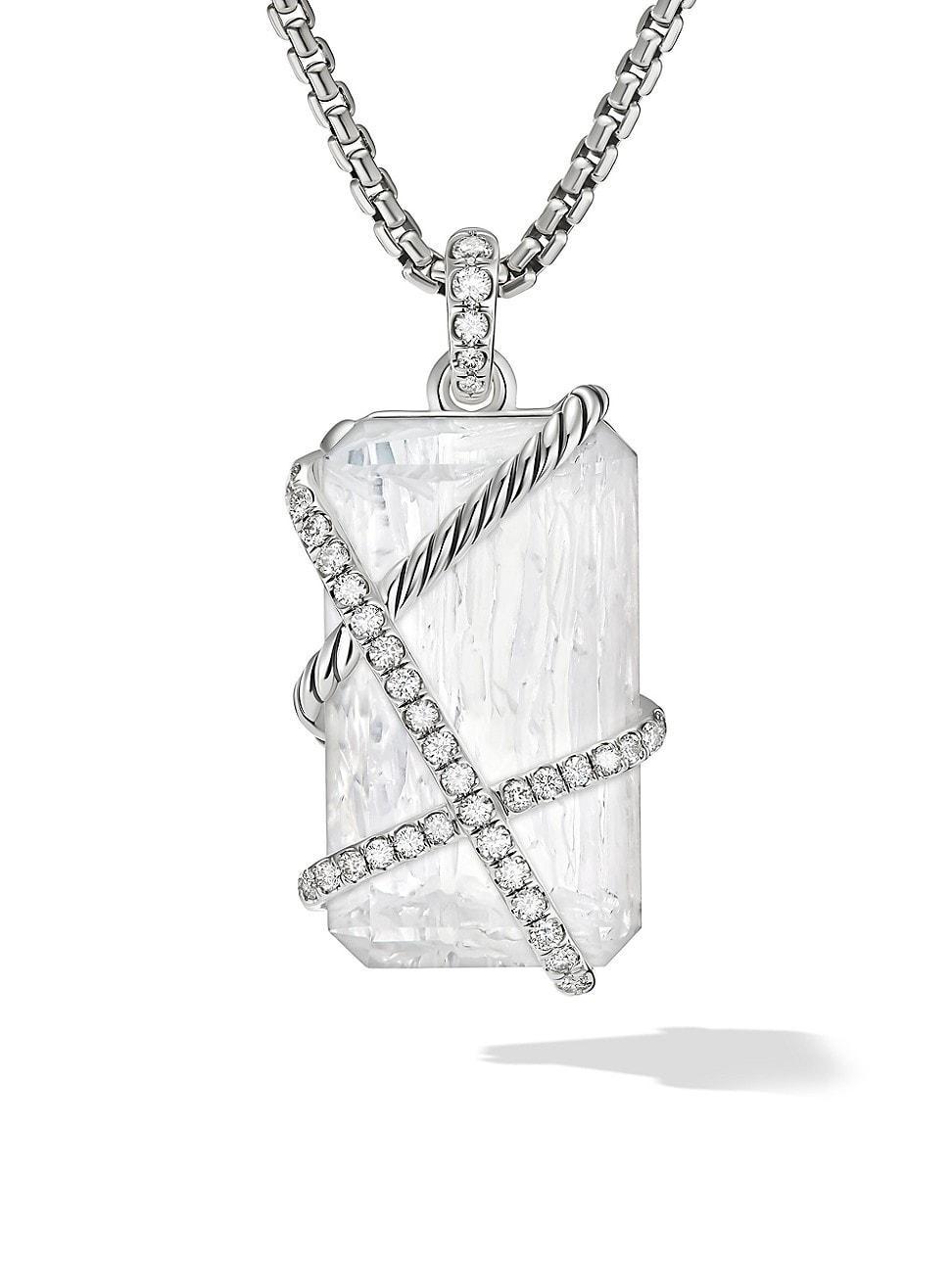 Womens Cable Wrap Amulet in Sterling Silver Product Image