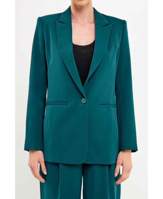 Womens Single Breasted Blazer Product Image