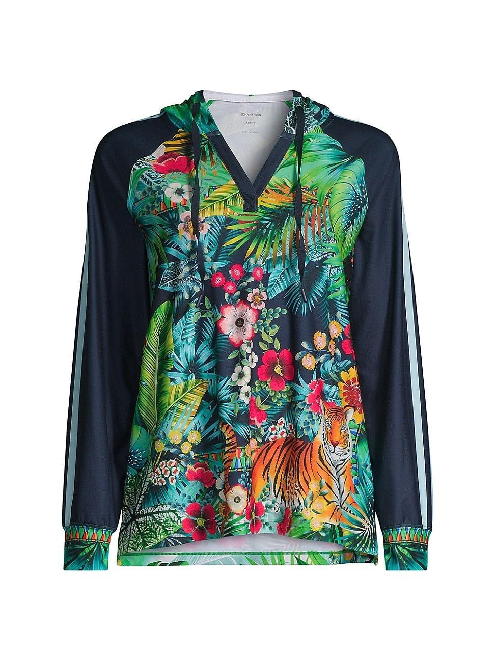 Womens Tigres Tropical Featherweight Hoodie Product Image