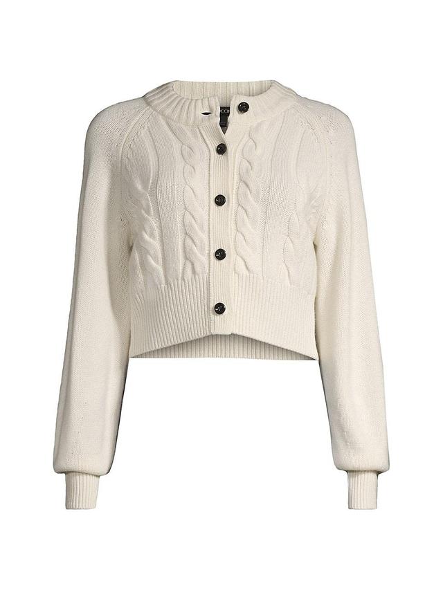 Womens Rita Wool-Cashmere Cropped Cardigan Product Image