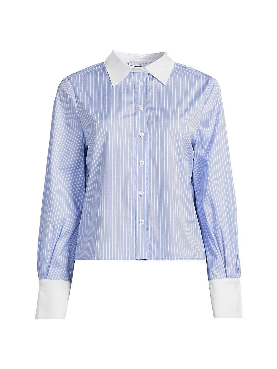 Womens Caris Striped Cotton Shirt product image