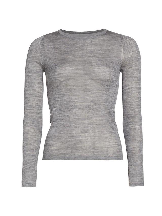 Womens Candice Silk Heathered Sweater Product Image