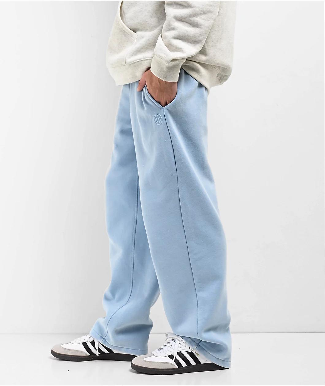 Ninth Hall Fundamentals Light Blue Relaxed Sweatpants Product Image