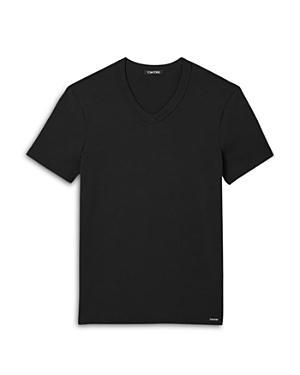 Mens Stretch-Cotton V-Neck T-Shirt Product Image