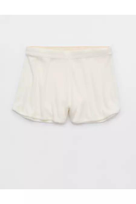 Aerie Off-Duty Cozy Knit Ribbed Boxer Women's Product Image