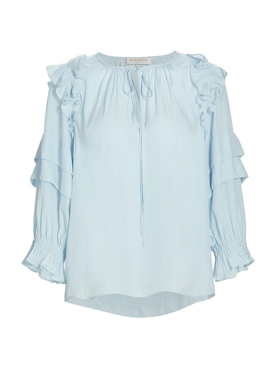 Ramy Brook Samira Ruffle Blouse Product Image