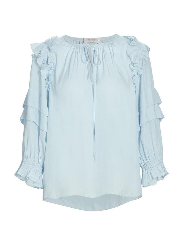 Ramy Brook Samira Ruffle Top Product Image