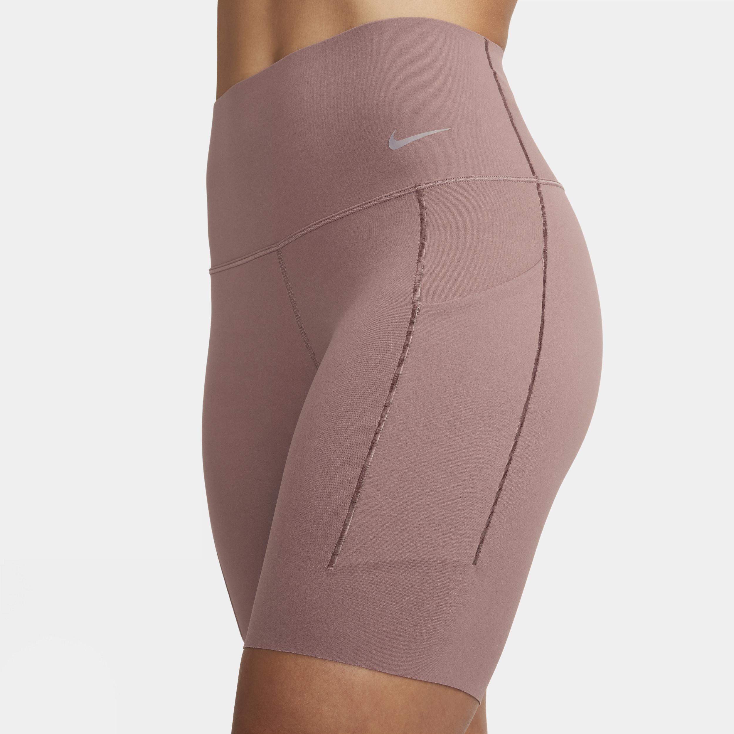 Nike Women's Universa Medium-Support High-Waisted 8" Biker Shorts with Pockets Product Image