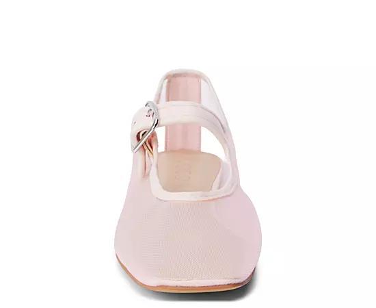 Coconuts Womens Tribeca Mesh Square-Toe Mary Jane Ballet Flat. Product Image