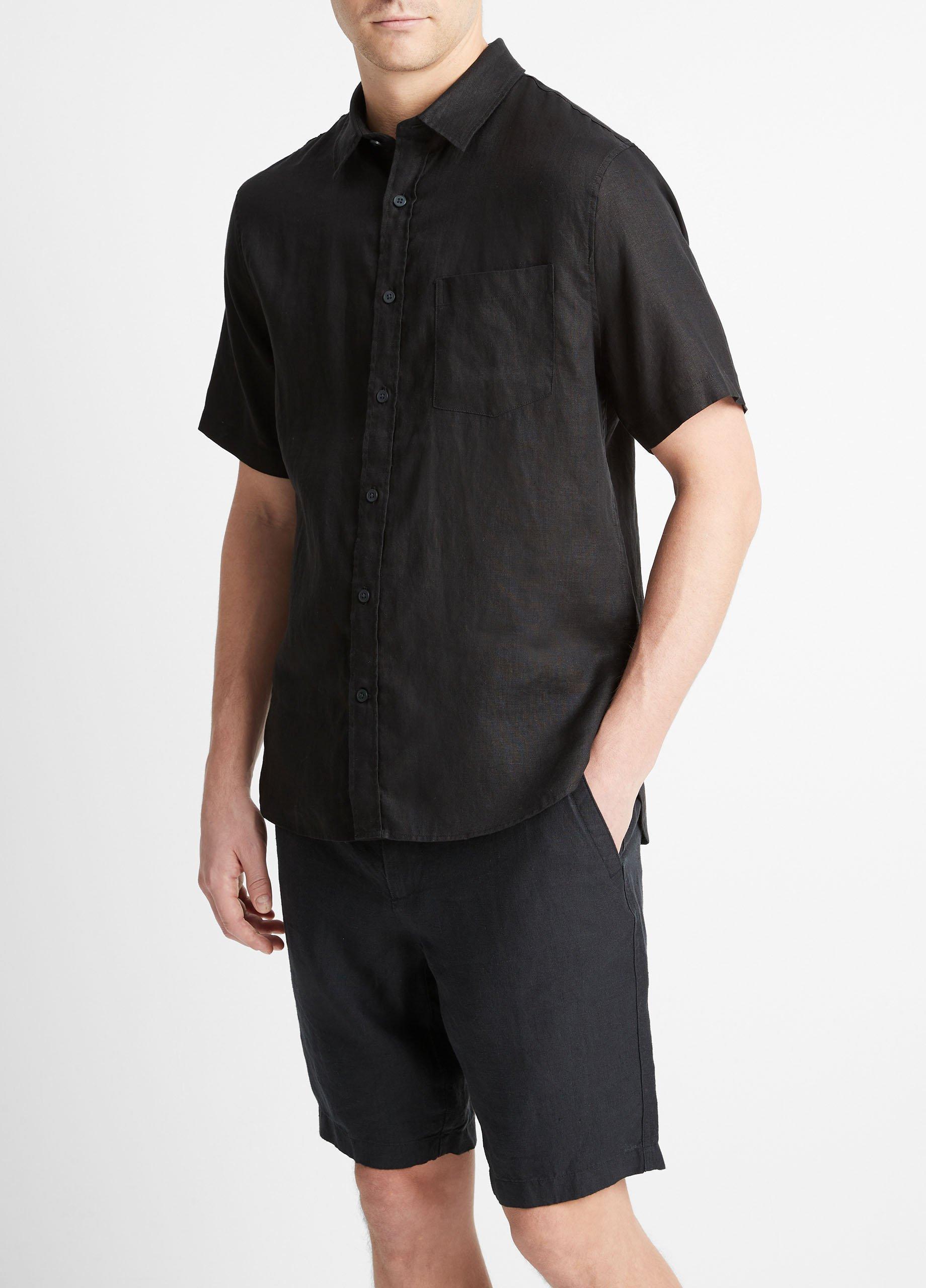 Linen Short-Sleeve Shirt Product Image