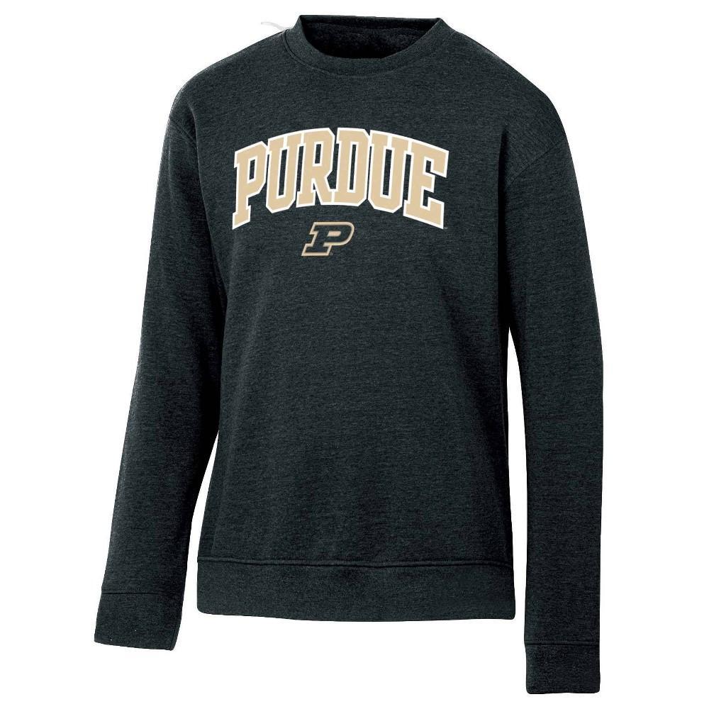 NCAA Purdue Boilermakers Mens Heathered Crew Neck Fleece Sweatshirt - S Product Image