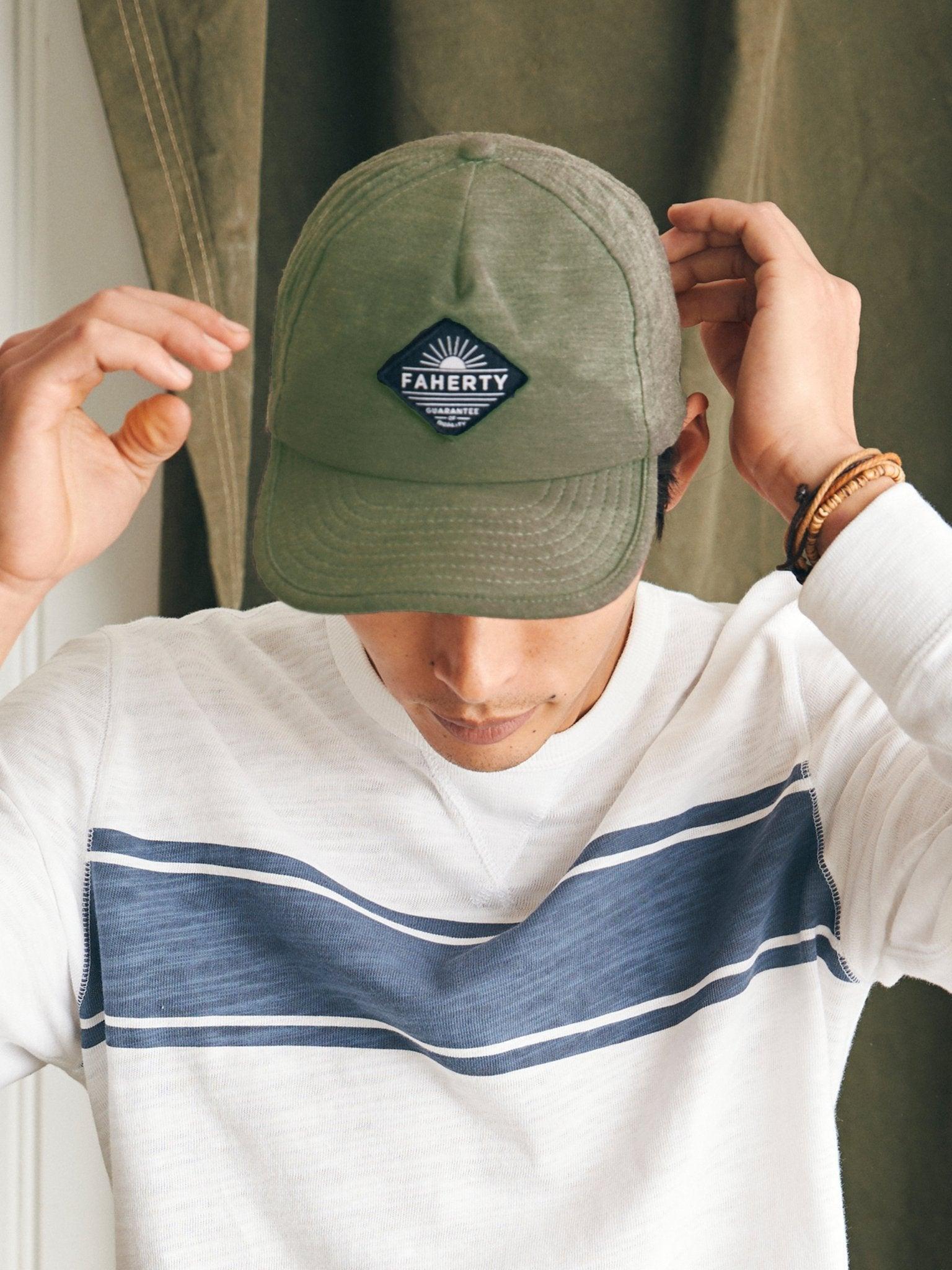 All Day Front Seam Hat - Olive Product Image