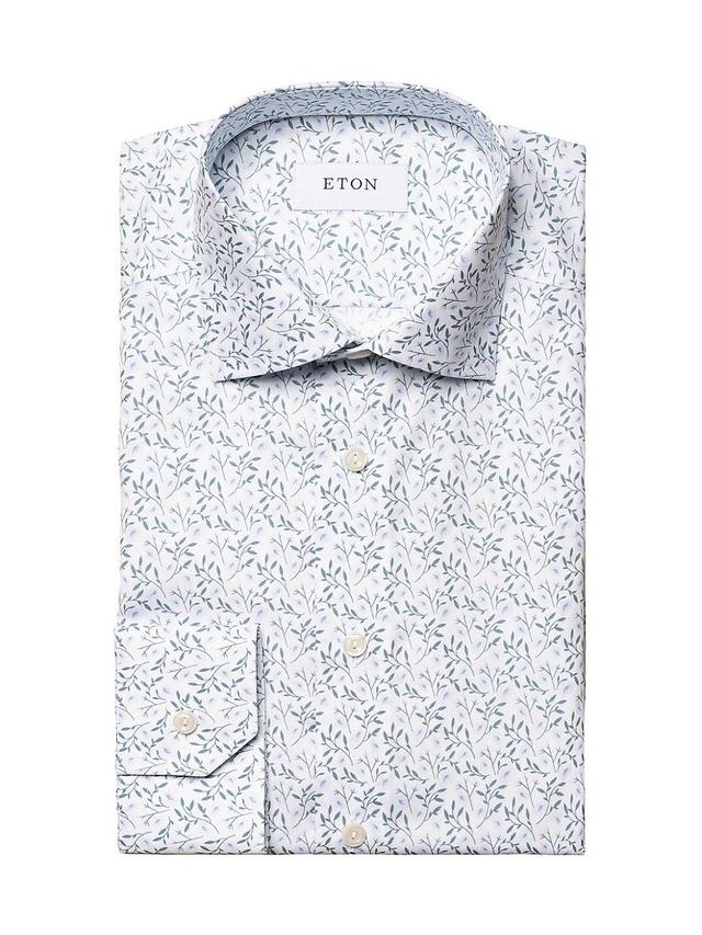 Eton Contemporary Fit Floral Cotton Dress Shirt Product Image