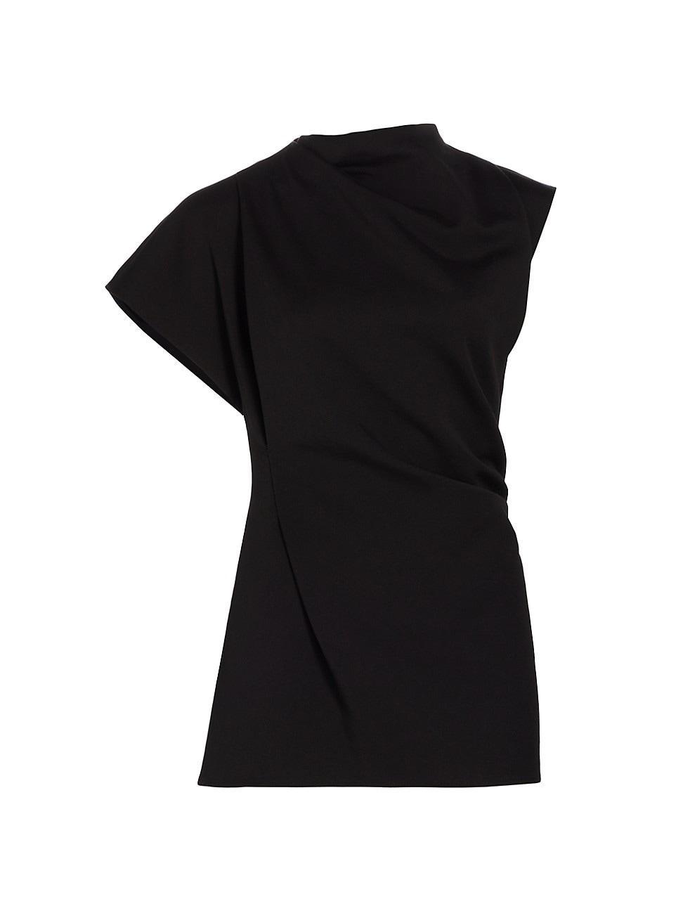 Womens Giuliana Cotton-Blend Asymmetric Top Product Image