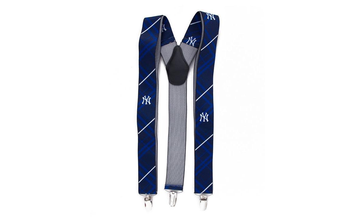 Mens New York Yankees Oxford Suspenders Product Image