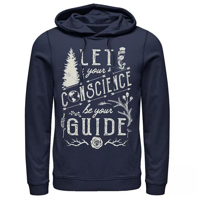 Mens Disney Pinocchio Let Your Conscience Be Your Guide Hoodie Blue Product Image