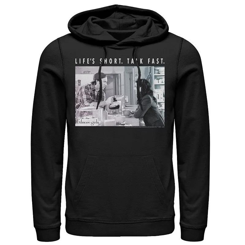 Mens Gilmore Girls Luke And Lorelai Lifes Short Talk Fast Hoodie Product Image