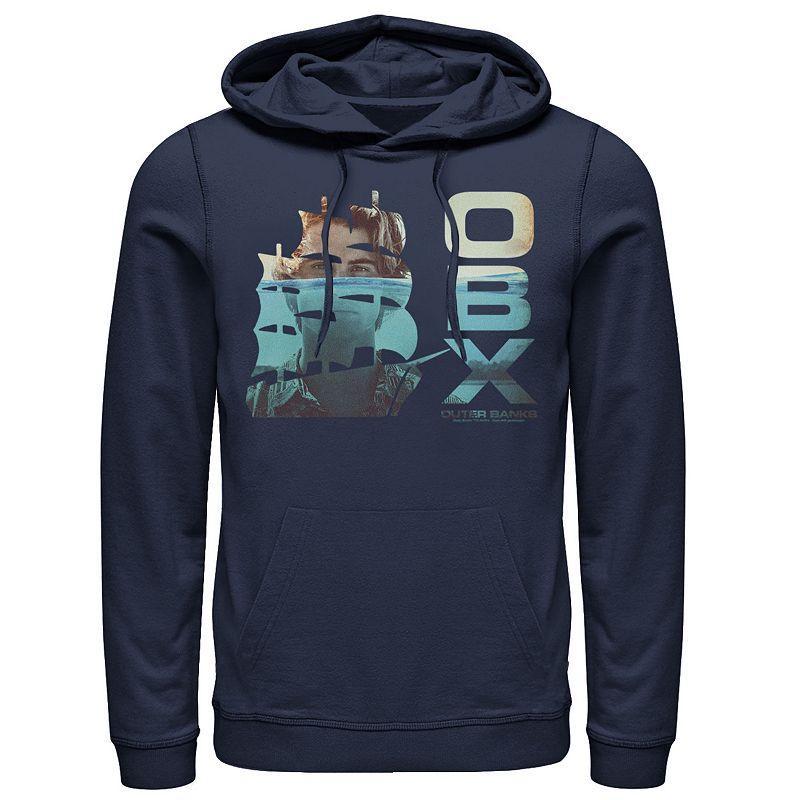 Mens Outer Banks John B Sunken Ship Hoodie Blue Product Image