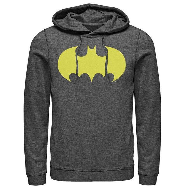 Mens DC Comics Batman Dragon Fruit Logo Hoodie Grey Product Image